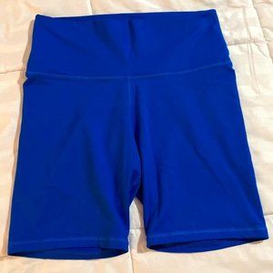 💚 Aerie Biker Shorts Royal Blue Large High Rise
